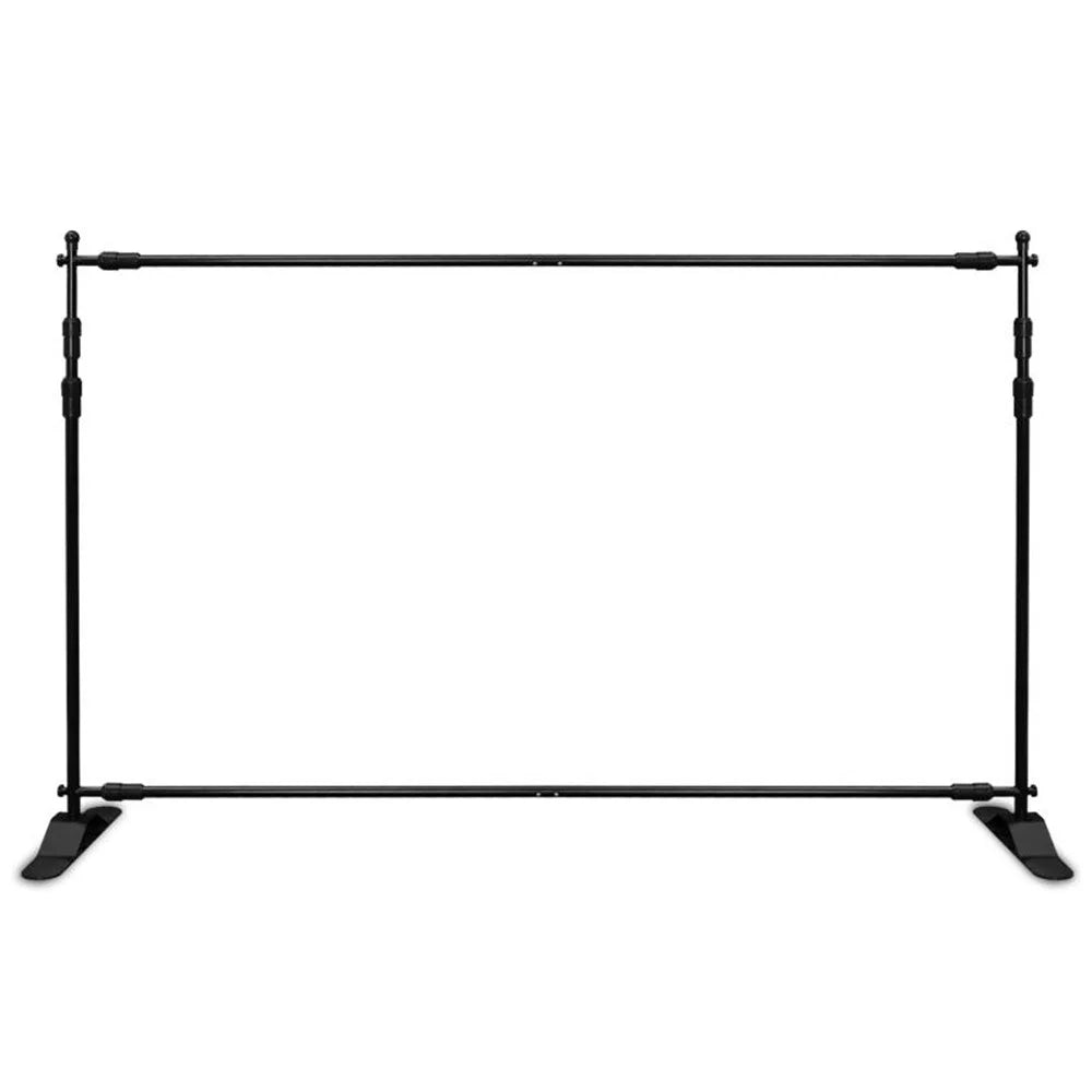 Portable Backdrop Stand 2.6 x 3.3m Display Frame Poster Stand Advertising Board Exhibition Panel - 1