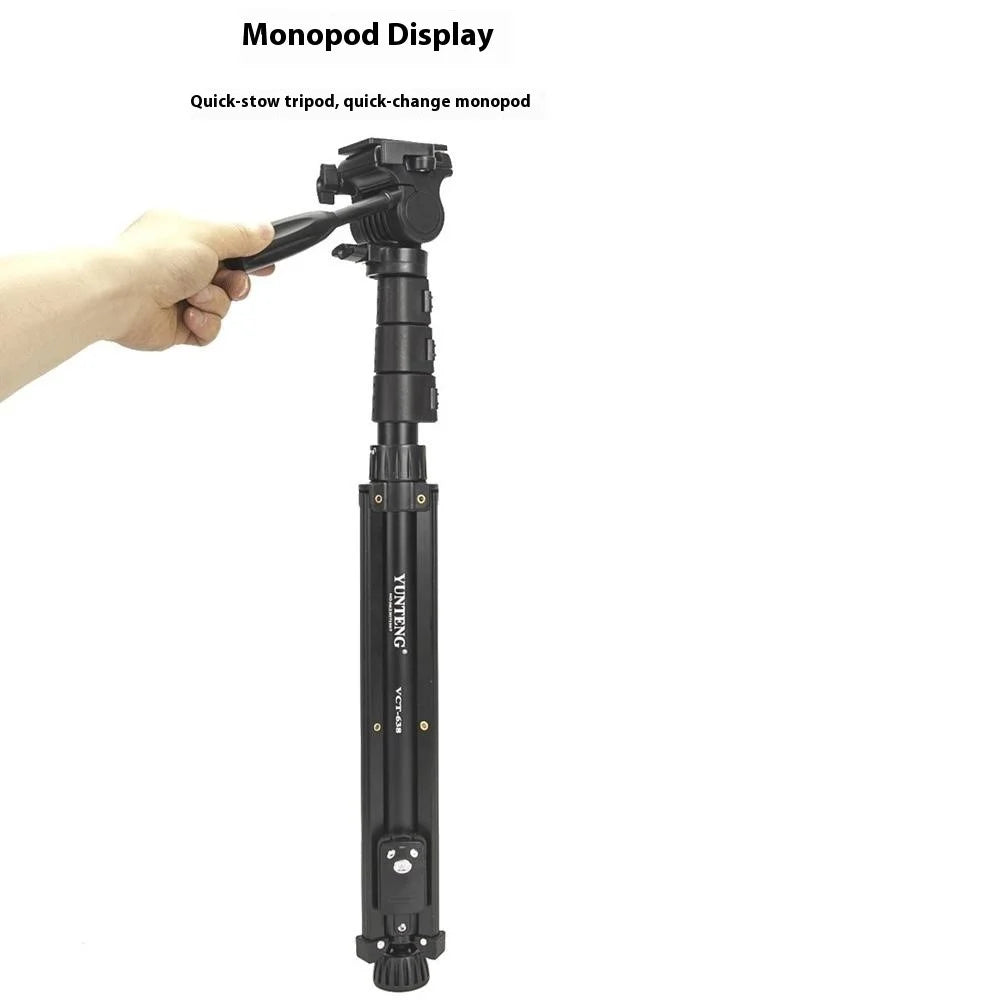 YUNTENG 638 Camera Tripod Monopod Aluminum Alloy Extendable Live Streaming Stand Phone Holder - 5