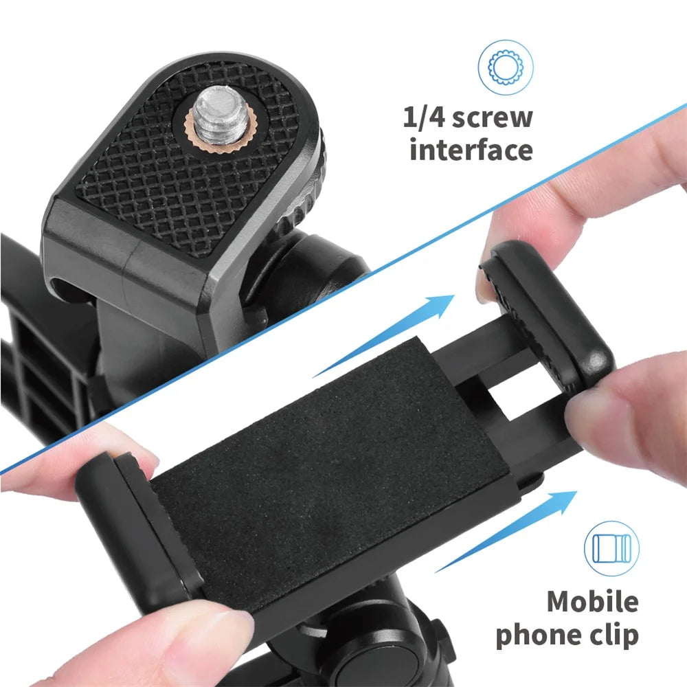 APEXEL APL-JJ04 Desktop Anti-Shake Handheld Mini Tripod Selfie Stick Monopod Stand for Mobile Phone Camera - 4