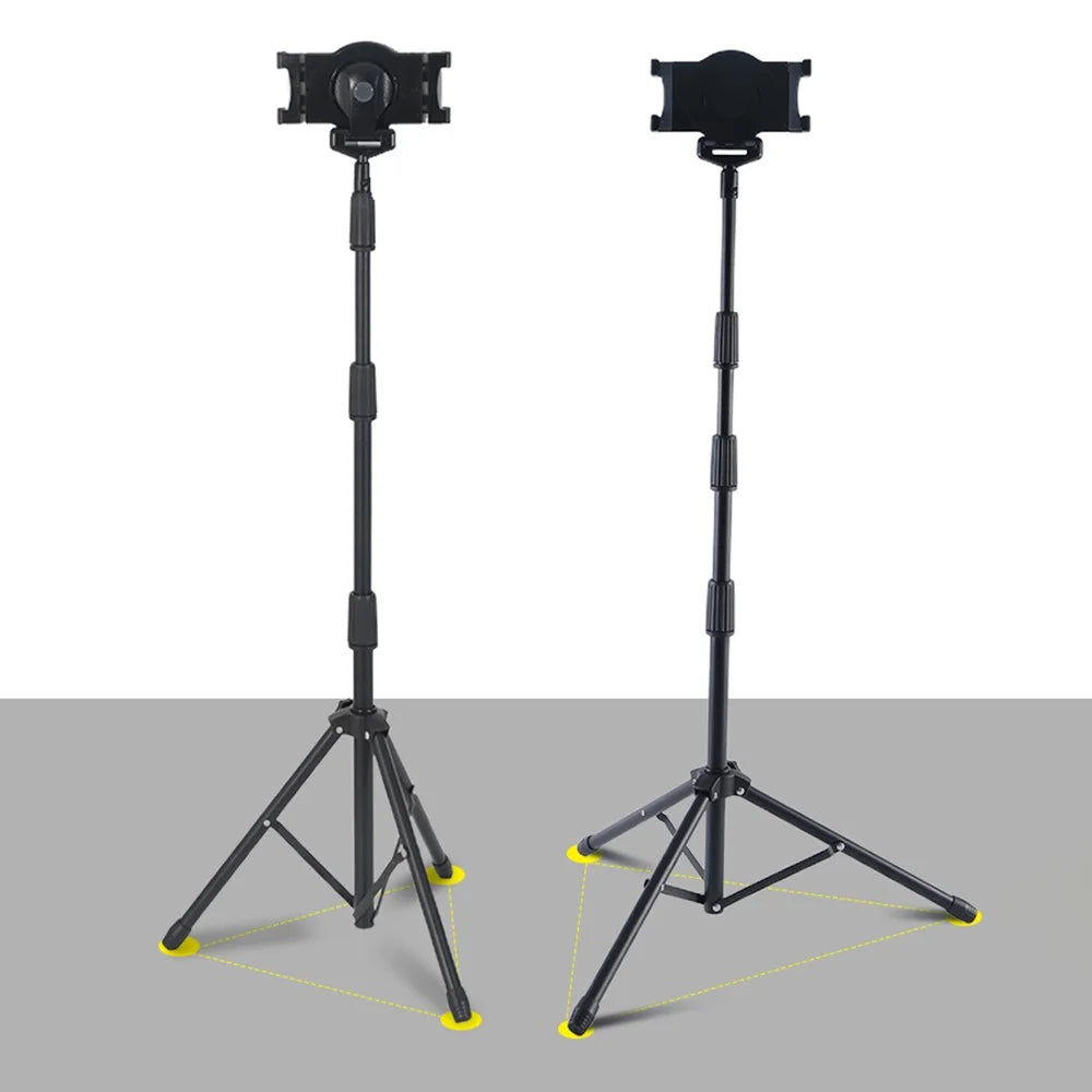 JY306V8 Tablet Tripod Stand Height Adjustable Stand Holder 360-degree Rotating Mount Stand for 7''-10.5'' Tablets and Phones - 5