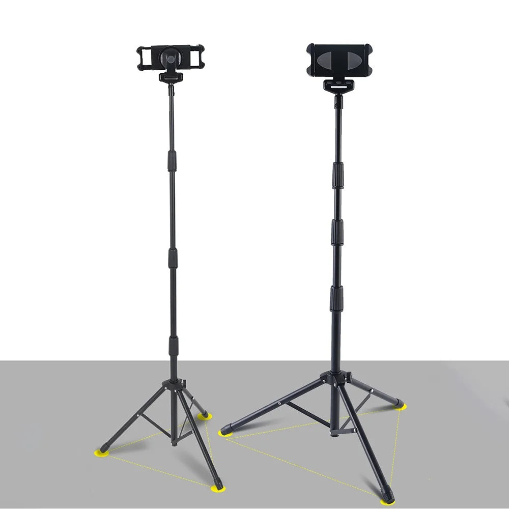 JY306V8 Tablet Tripod Stand for 4.7''-12.9'' Tablets and Phones Height Adjustable Stand Holder 360-degree Rotating Mount Stand - 3