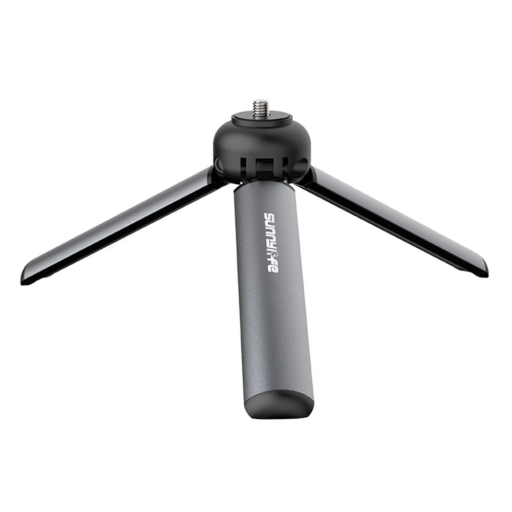 SUNNYLIFE TY-Q9404 Mini Version Tripod 1 / 4 Screw Adapter Desktop Camera Stand for DJI Osmo Mobile 6 / GoPro HERO 11 / Insta360 X3 - Titanium Grey - 1