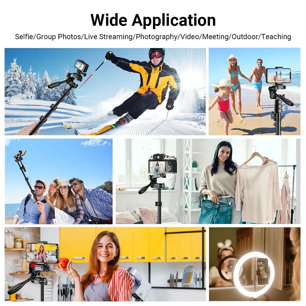 APEXEL JJ070 Bluetooth-compatible Selfie Stick Tripod Extendable Portable Selfie Stick Phone Stand Holder - 4
