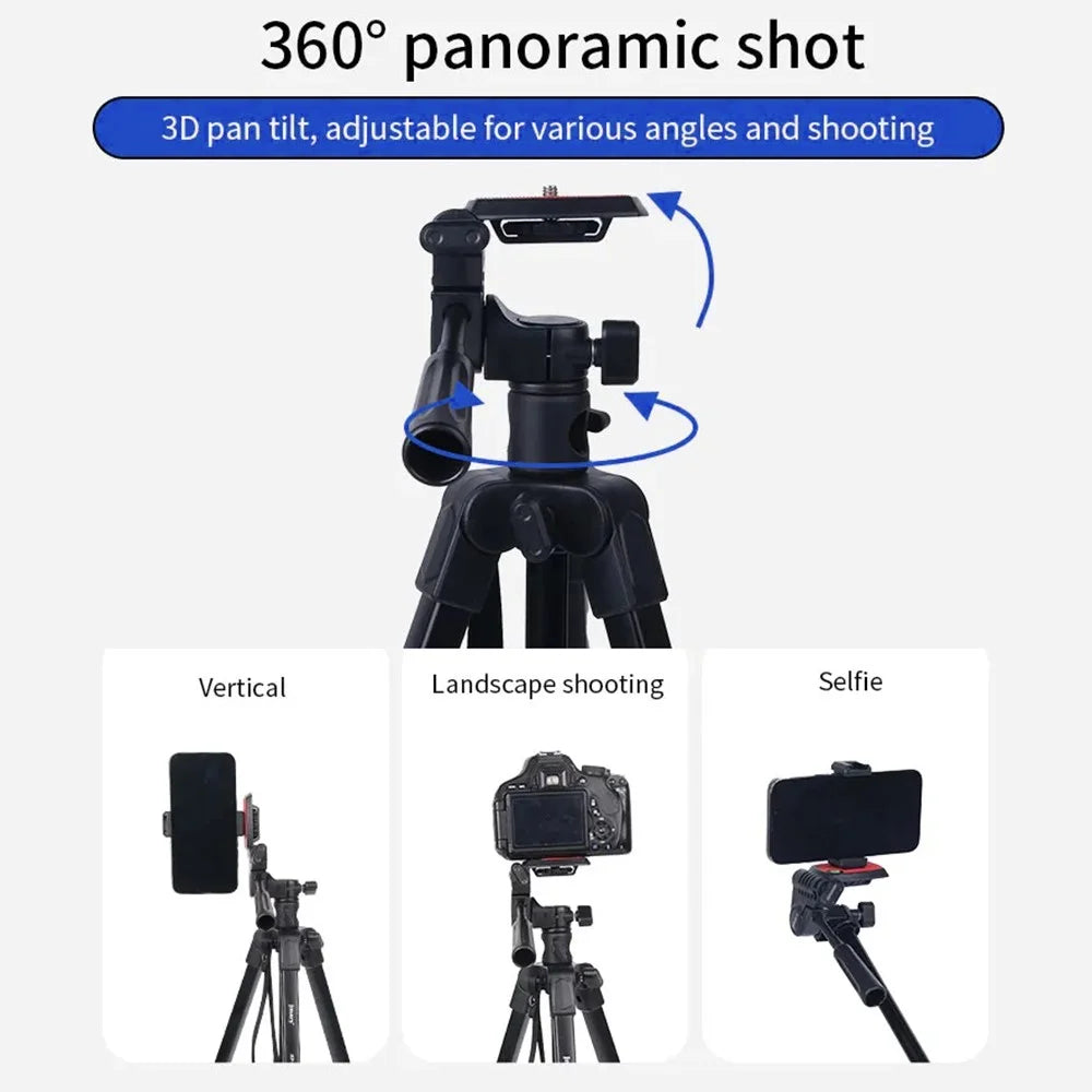JMARY KP2209 Outdoor Tripod Stand with Horizontal Extension Rod Cell Phone Camera Folding Tripod - 4