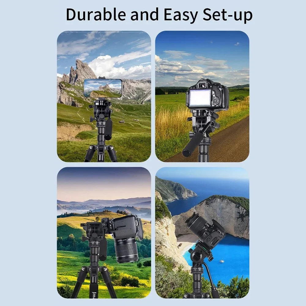 JMARY KT285+NB50 Extendable Height Aluminum Alloy Camera Holder Tripod Stand for Live Streaming - 7