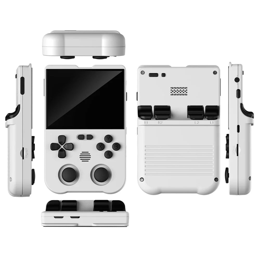 AMPOWN XU10 128GB Game Console Vintage Dual Joy-Pad Handheld Game Machine - White - 1