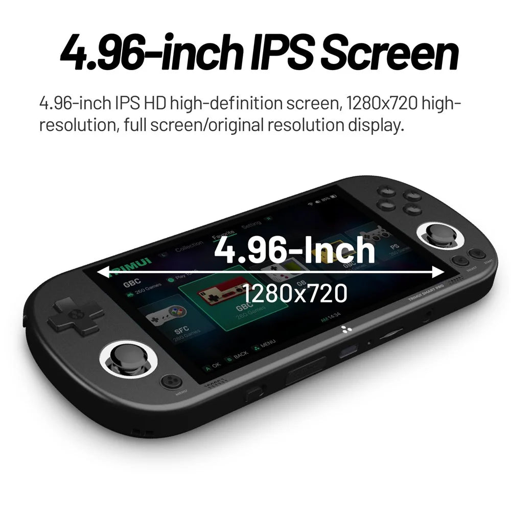 ANBERNIC Retro Handheld Game Console Built-In 26+ Emulator Console (With 128G Memory Card, English Version) - Black - 4