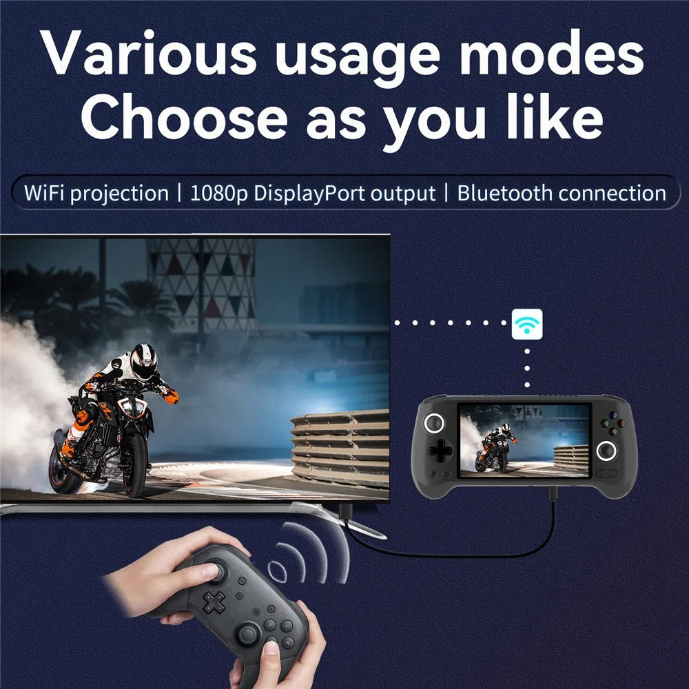 ANBERNIC RG556 8+128G Wireless Gamepad Retro Joystick Game Console, without TF Card and Games (English Version) - Black - 7