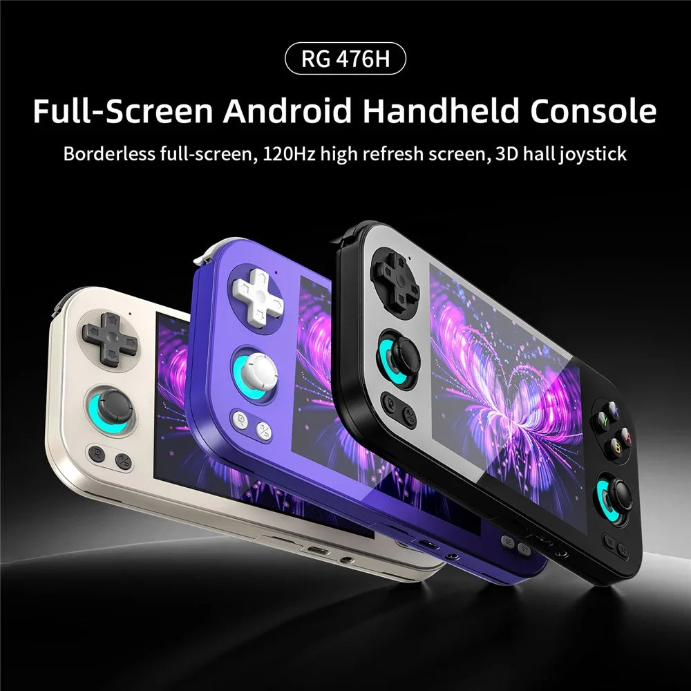 ANBERNIC RG 476H 8GB+128GB Android 13 Handheld Game Console 4.7 Inch Touchscreen Gaming Device - Purple - 2