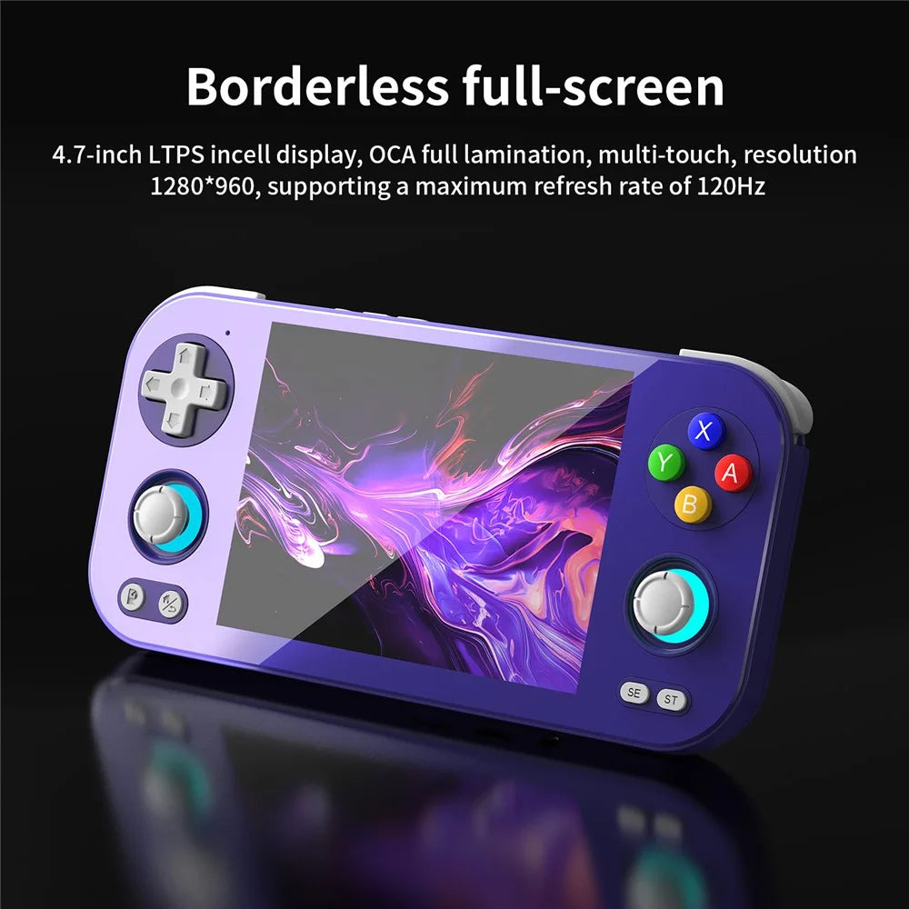 ANBERNIC RG 476H 8GB+128GB Android 13 Handheld Game Console 4.7 Inch Touchscreen Gaming Device - Purple - 3