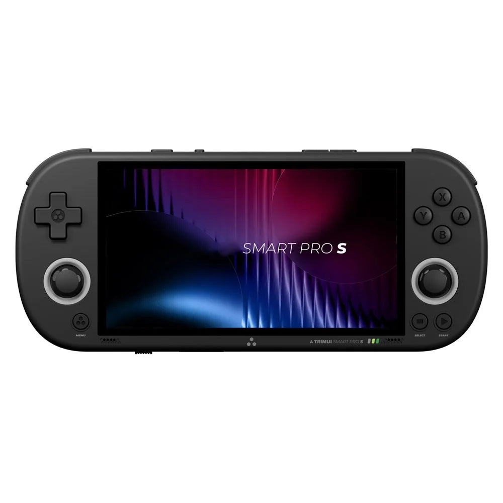 TRIMUI Smart Pro S TG5050 4.96 inch IPS Screen Retro Game Console Bluetooth-Compatible Handheld Gaming Console, 64GB Card - Black - 1