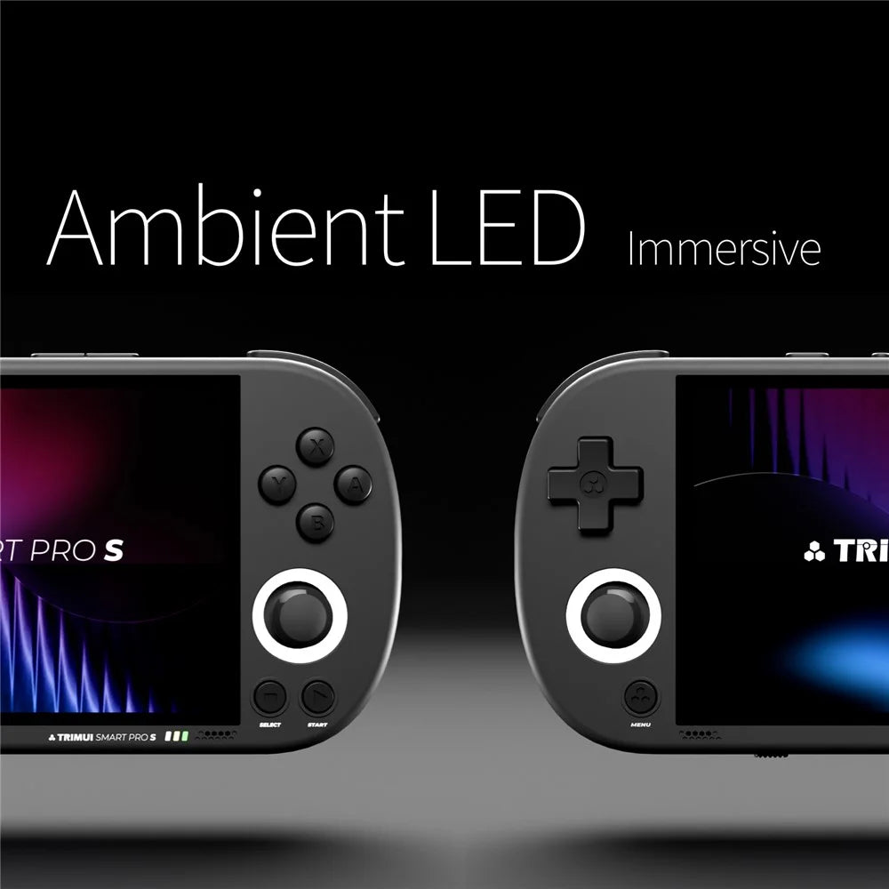 TRIMUI Smart Pro S TG5050 4.96 Inch IPS Screen Handheld Gamepad Hall Joystick Retro Gaming Console, with 256G TF Card - Black - 5
