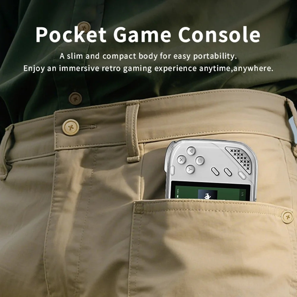 MINI LONG1 Video Gamepad without TF Card 4 Inch IPS Screen WiFi Wireless Retro Handheld Gaming Console - White - 2