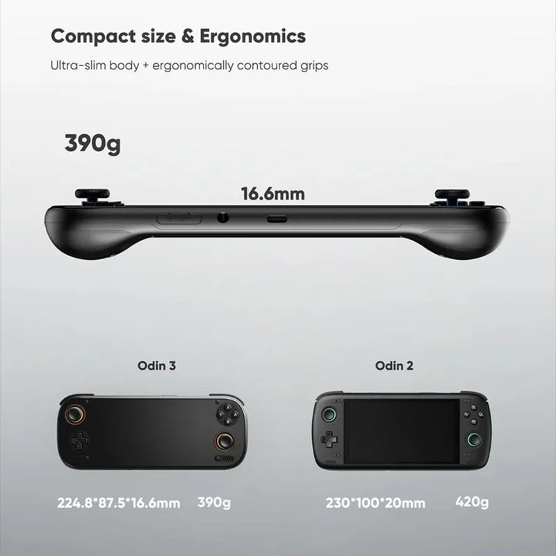 AYN Odin 3 Retro Gamepad 16+512GB Android 15 Handheld Gaming Console 6 Inch AMOLED Screen with Hall Effect Joysticks - Black - 6