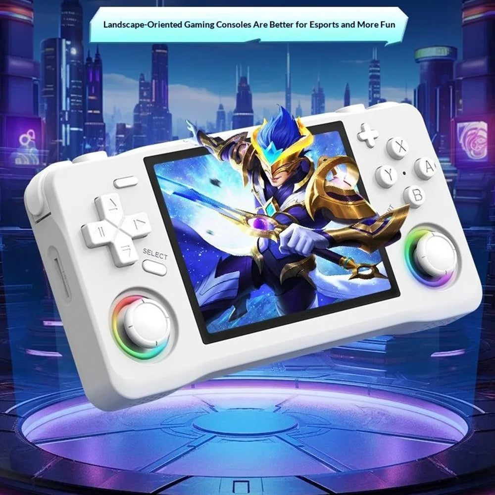 XF35H 64G Storage Open Source Handheld Game Console 3.5 inch IPS Display 30+ Emulators for Retro Gaming - White - 2