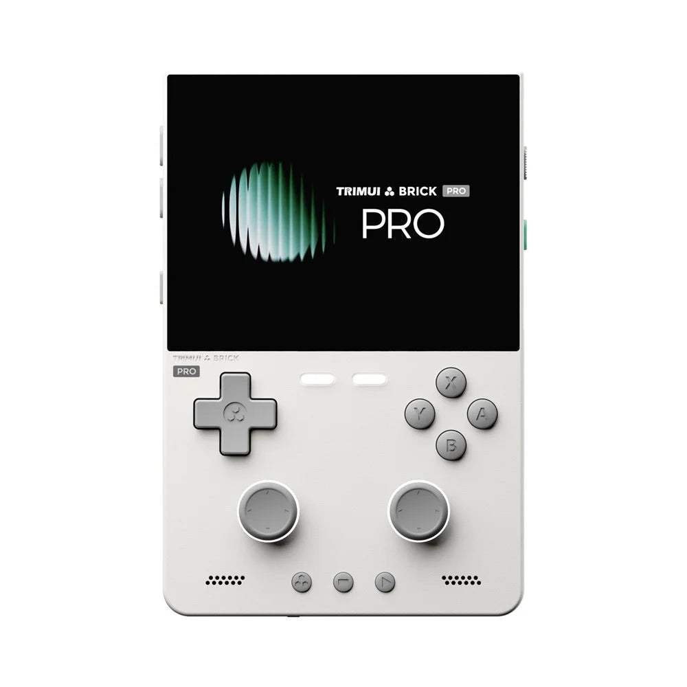 TRIMUI Brick Pro Handheld Game Console without TF Card Dual Hall Joysticks 3.95 inch IPS Screen Linux Retro Gamepad - White - 2