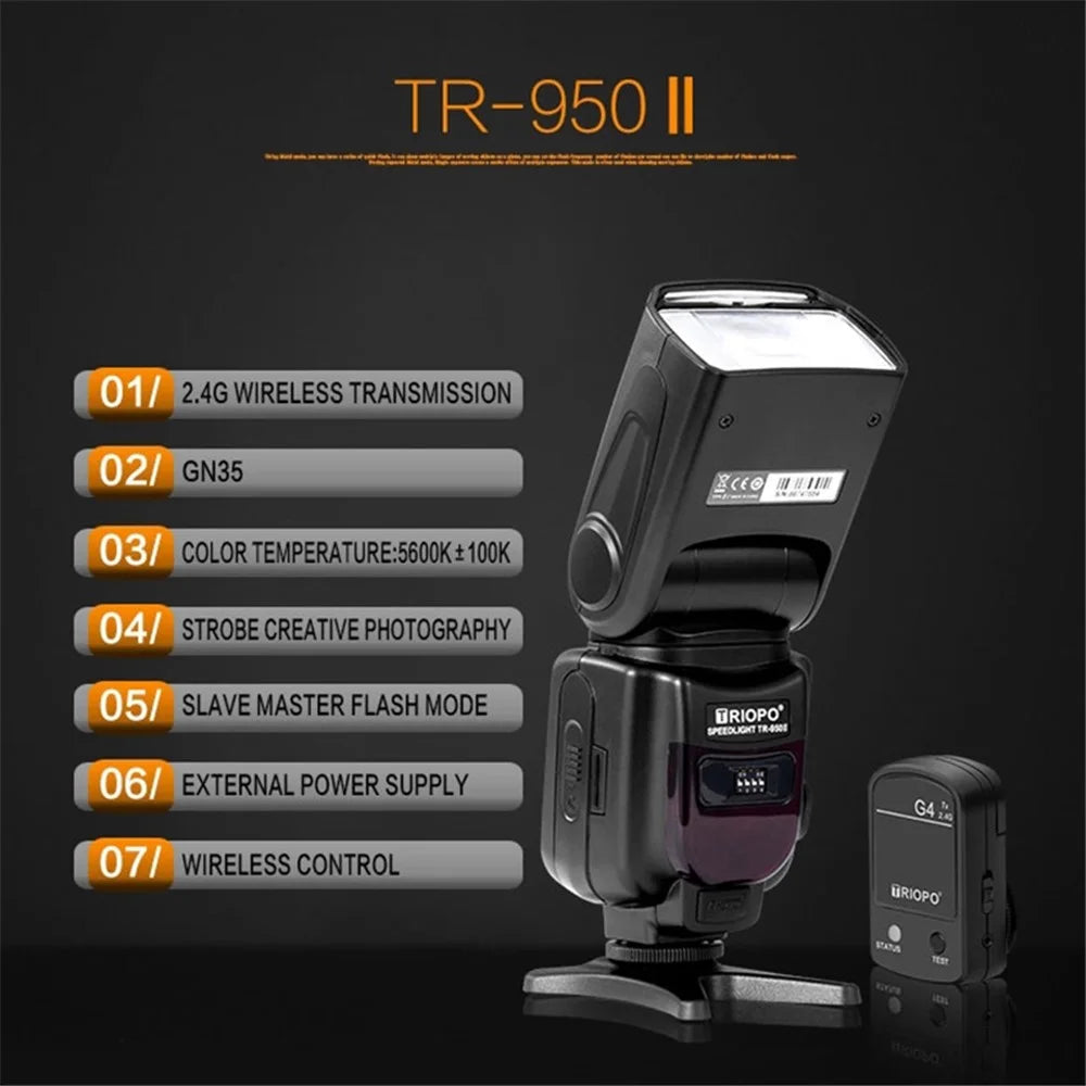 TRIOPO TR-950 II Flash Light Speedlite Flash Trigger for Shooting Photography - 7