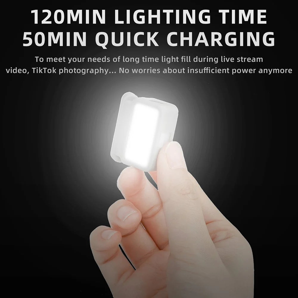 SUNNYLIFE L375 for DJI OM 5/4/SE Gimbal Handheld Stabilizer Two-way Fill Light Vlog Video Recording LED Lamp with Charging Case - 3