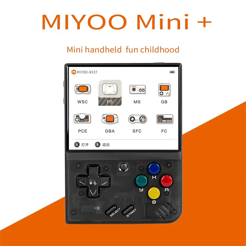 MIYOO Mini Plus 3.5-inch IPS Screen Linux System Portable Retro Handheld Game Console - White - 4