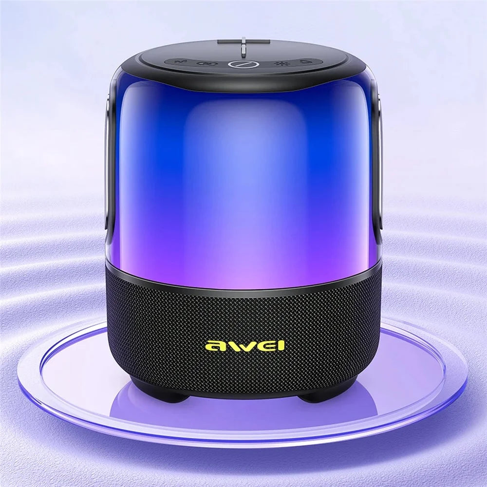 AWEI Y680 Bluetooth-compatible Speaker IPX5 Waterproof Outdoor TWS Subwoofer with 7-Color Light - 3