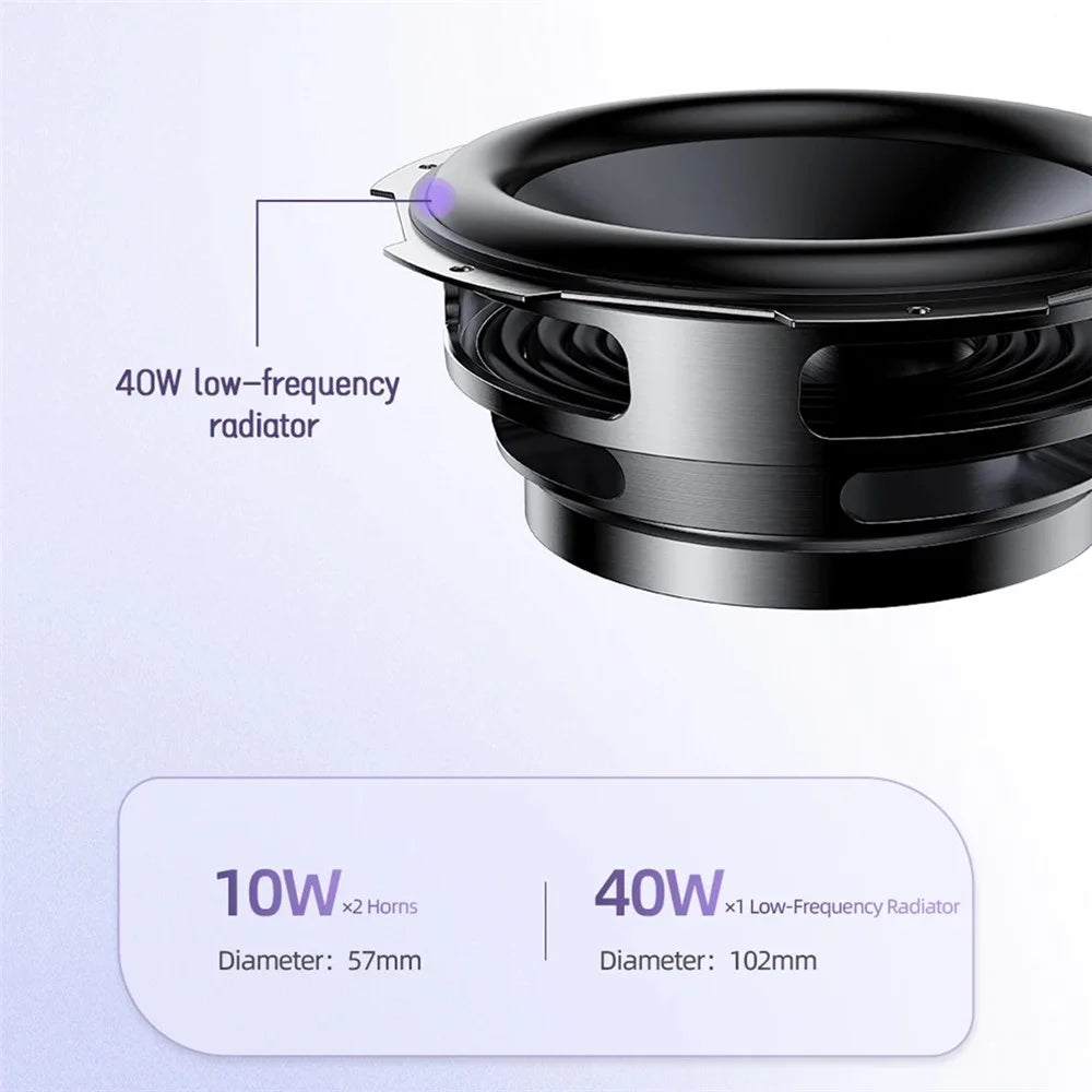 AWEI Y680 Bluetooth-compatible Speaker IPX5 Waterproof Outdoor TWS Subwoofer with 7-Color Light - 4