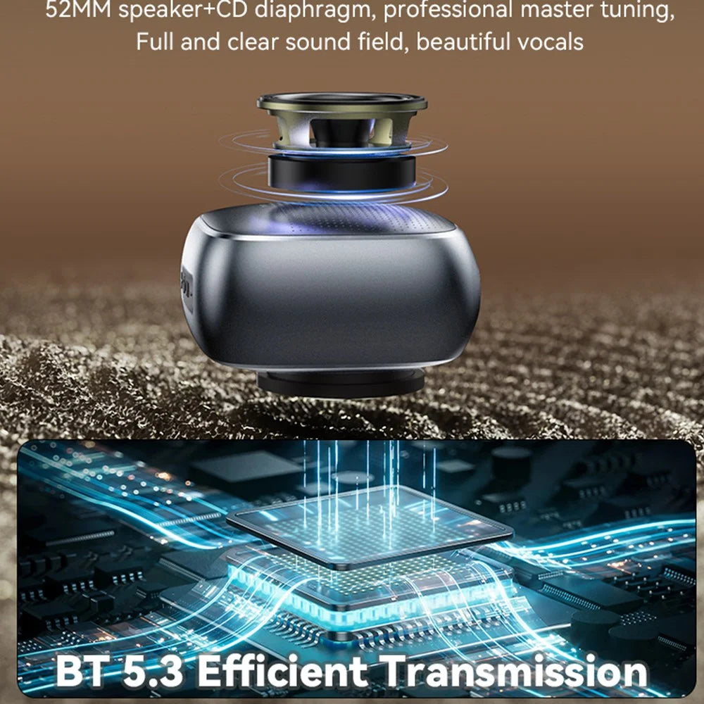 YESIDO YSW24 Portable Mini Speaker, Bluetooth-compatible 5.3 Speaker, CD Diaphragm, 1000mAh Battery - 6