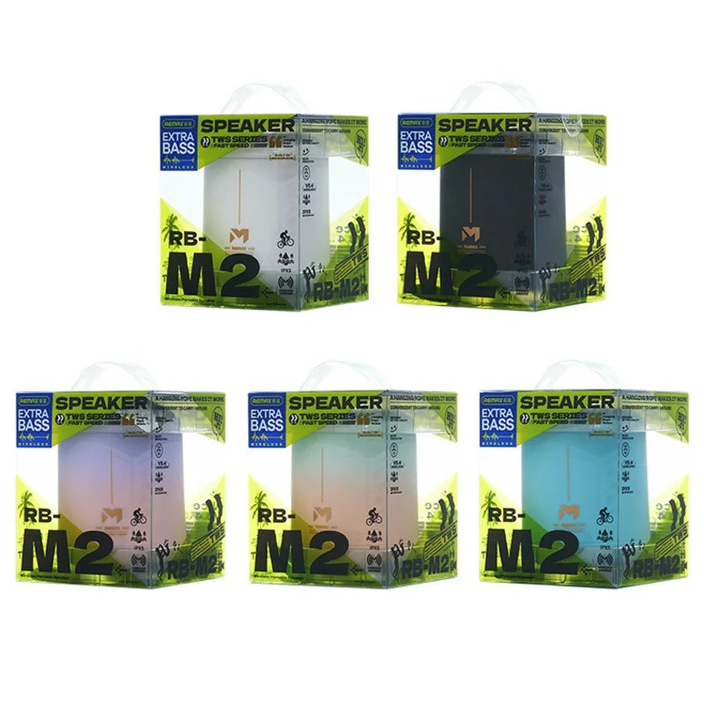 REMAX RB-M2 Wireless Portable Speaker 8W Bluetooth-compatible 5.4 IPX5 Waterproof Loudspeaker - White - 2