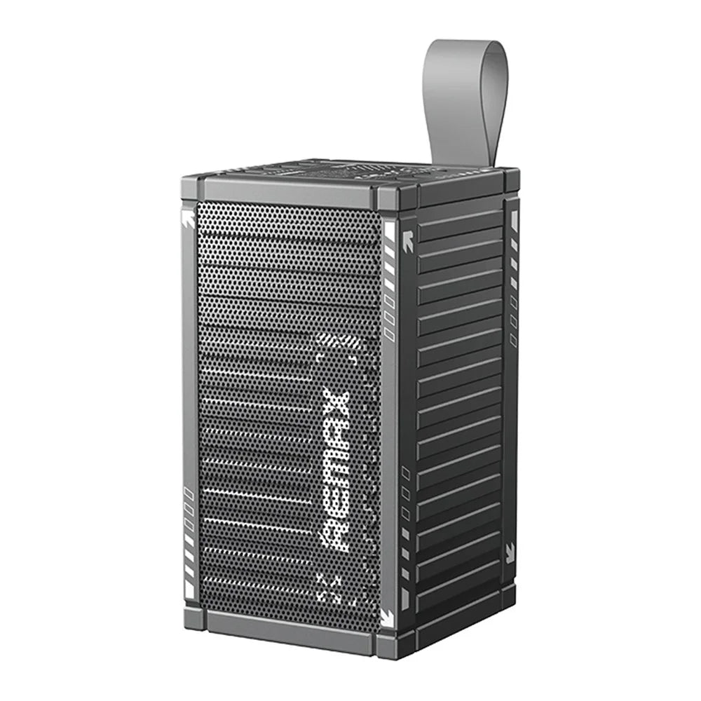 REMAX RB-M23 Wireless Portable Speaker Container Design Bluetooth-Compatible Stereo Loudspeaker - Black - 1