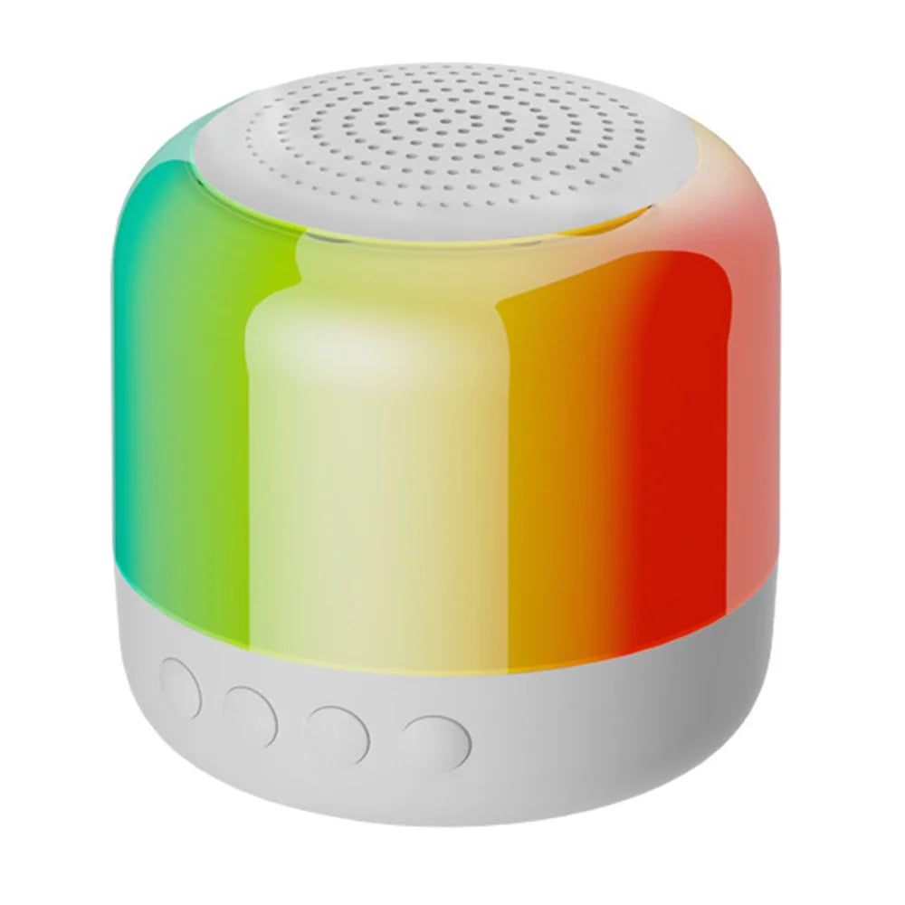 Y6C Portable Outdoor Bluetooth-Compatible Speaker Stereo Surround Wireless Mini Subwoofer with RGB Light - White - 1
