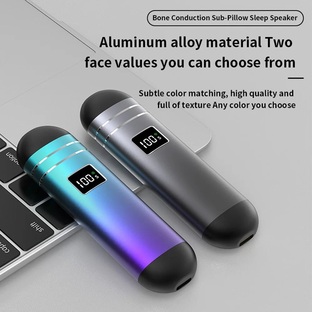 QY09 Bone Conduction Speaker with 32GB TF Card Mini Wireless Audio Device BT Sleep Aid for Bedroom / Dorm / Office - Blue Purple - 7