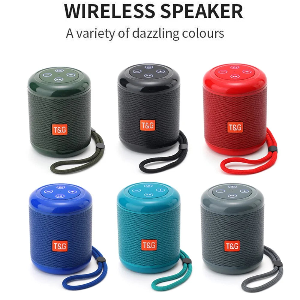 T&G TG519 TWS Bluetooth-compatible Speaker FM Radio Loudspeaker Support TF Card 3.5mm AUX U Disk - Black - 2