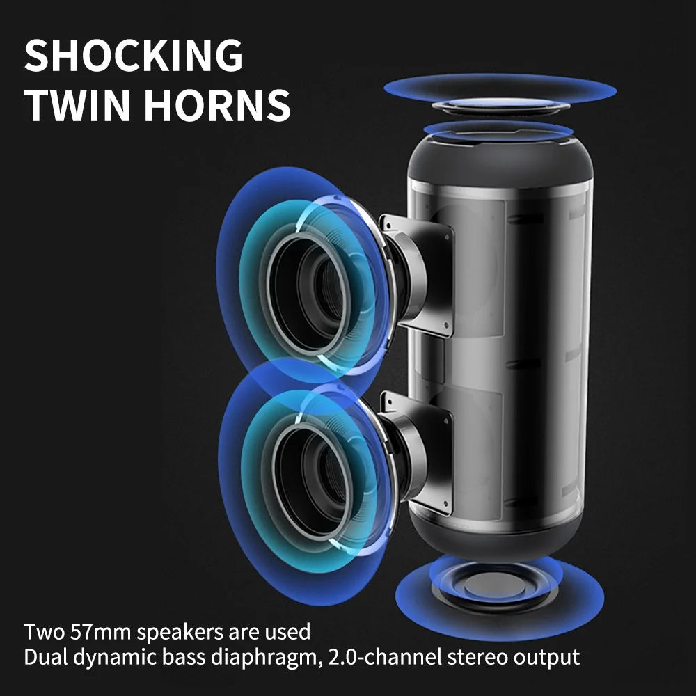 CYBORIS S9 RGB Light Waterproof Music Bluetooth-compatible Speaker Sound Subwoofer for Home Party - 4