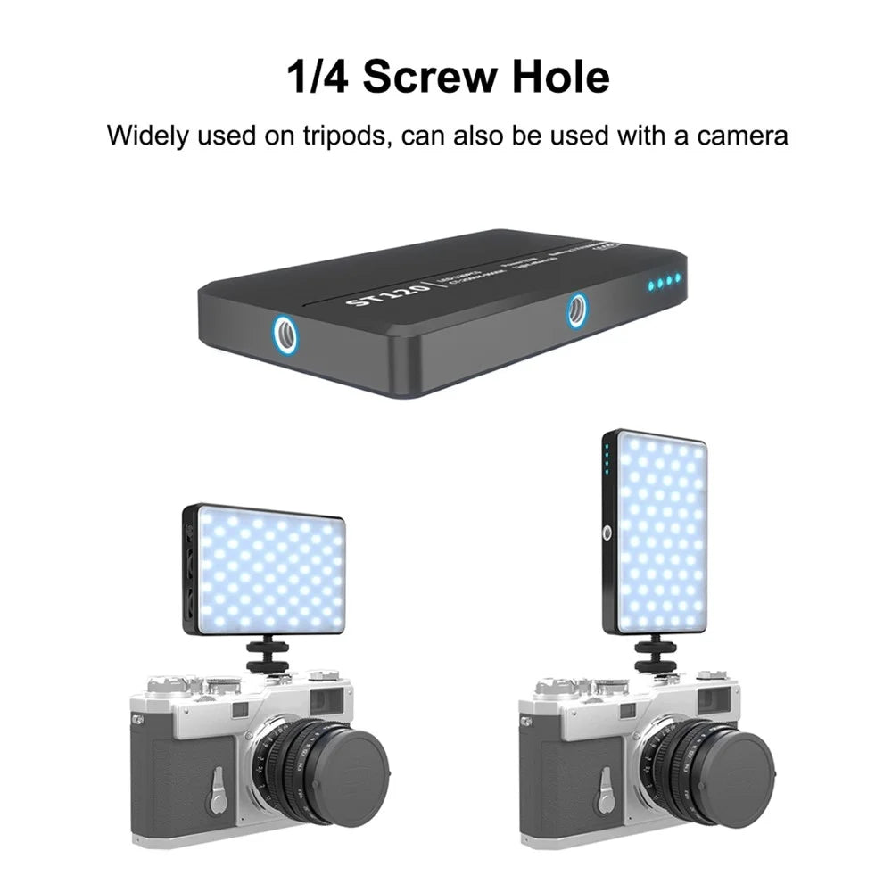 PULUZ PU566B 120 Leds Live Broadcast Video LED Light Photography Selfie Fill Lamp with 6 Colors Filters - 2