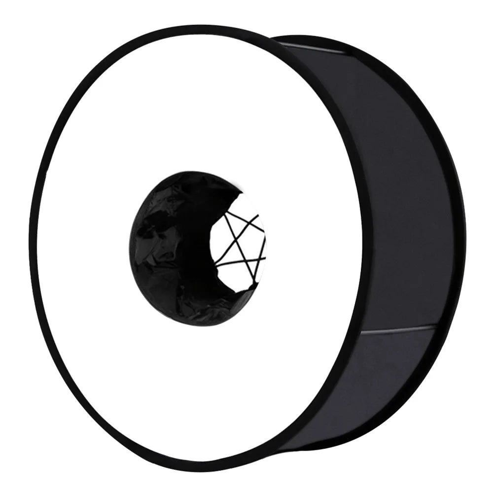 PULUZ PU5145 45cm Foldable Ring Shape Softbox Macro Photography Flash Light Diffuser - 2