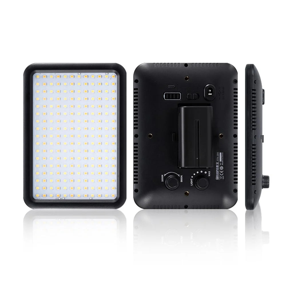 TRIOPO TTV-204 Bi-color Panel Mini LED Light Adjustable Panel Portable Shooting Light - 2