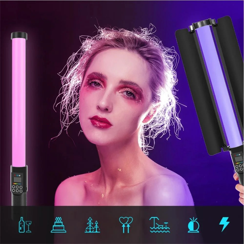 YB130 RGB LED Stick Fill Light Handheld Dimmable Video Light Wand Speedlight Photography Lamp with Light Barrier - 2