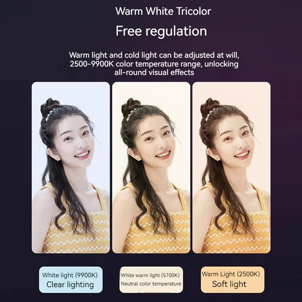 XIAOMIYOUPIN FUNSNAP Portable Pocket Full Color RGB LED Camera Lamp Live Video Photography Fill Light - 3