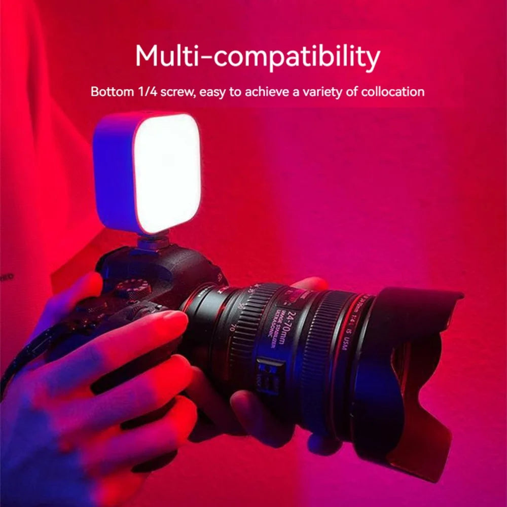 XIAOMIYOUPIN FUNSNAP Portable Pocket Full Color RGB LED Camera Lamp Live Video Photography Fill Light - 5