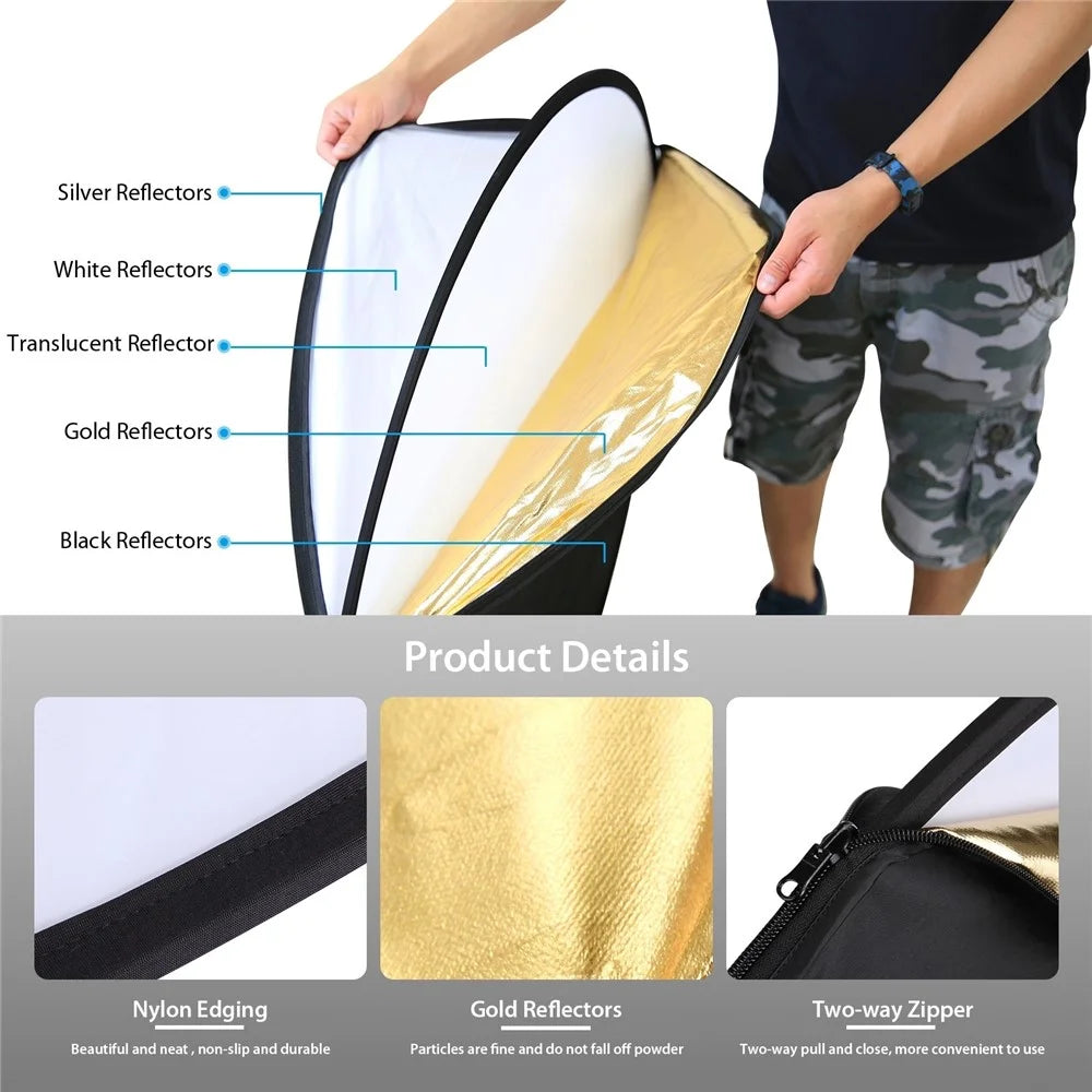 PULUZ PKT3112 Softlight Box Reflector Board Background Cloth Light Stand Photography Kit Set - EU Plug - 3