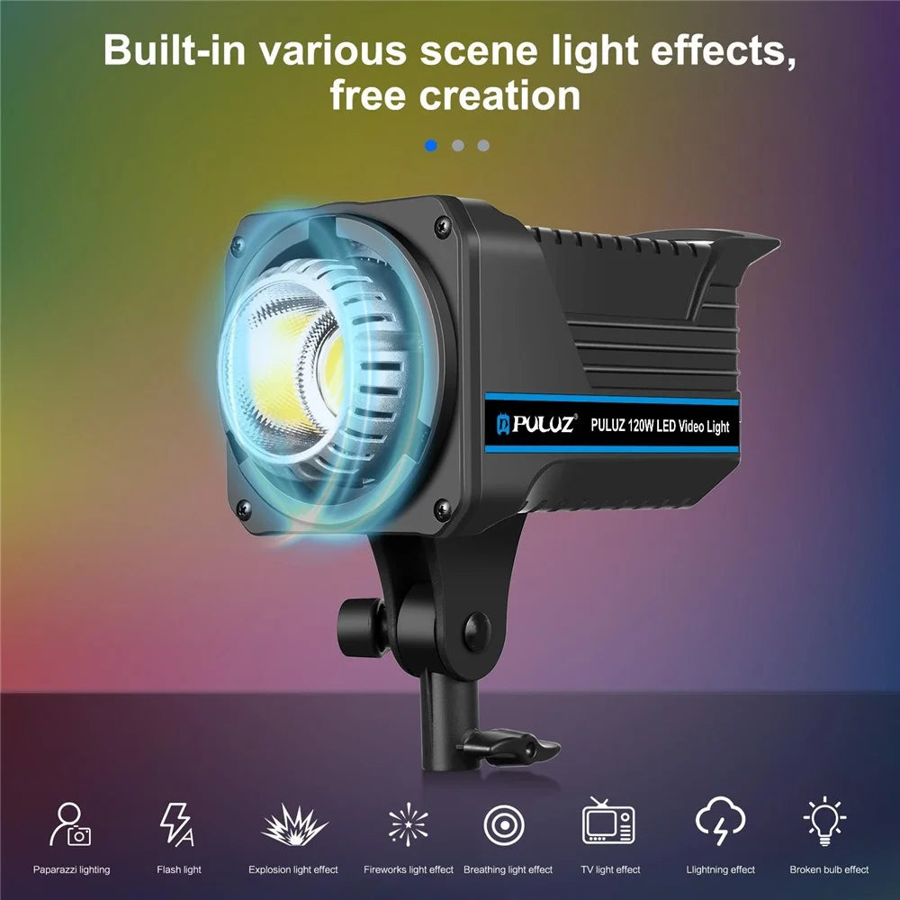 PULUZ PKT3108 Photography Kit Set 3200K-5600K 120W Video Light with Softbox Remote Control Light Holder - AU Plug - 5