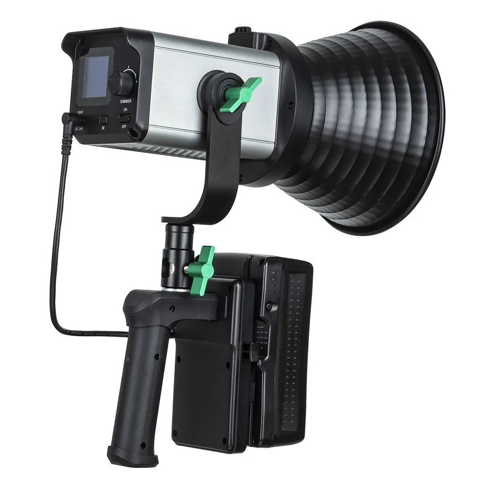 VILTROX Ninja 10B 120W LED Video Light with Reflector 2800 - 6800K Photography Studio Streaming Fill Light - US Plug - 3