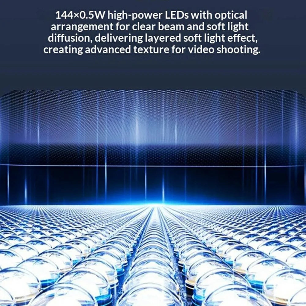 R10 360° Rotatable Clip Ring Fill Light Live Streaming Stand Rechargeable 3 Color Temperature Lighting Integrated Phone Stand - 4