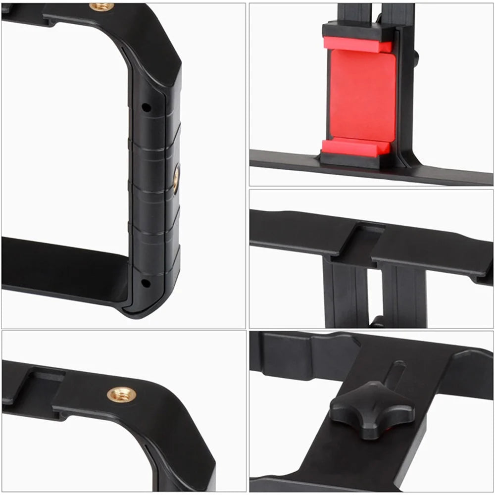 Video Stabilizer Practical Camera Camcorder Phone Stabilizer Vlog Video Holder Position Shooting Live Camera Mount - 7