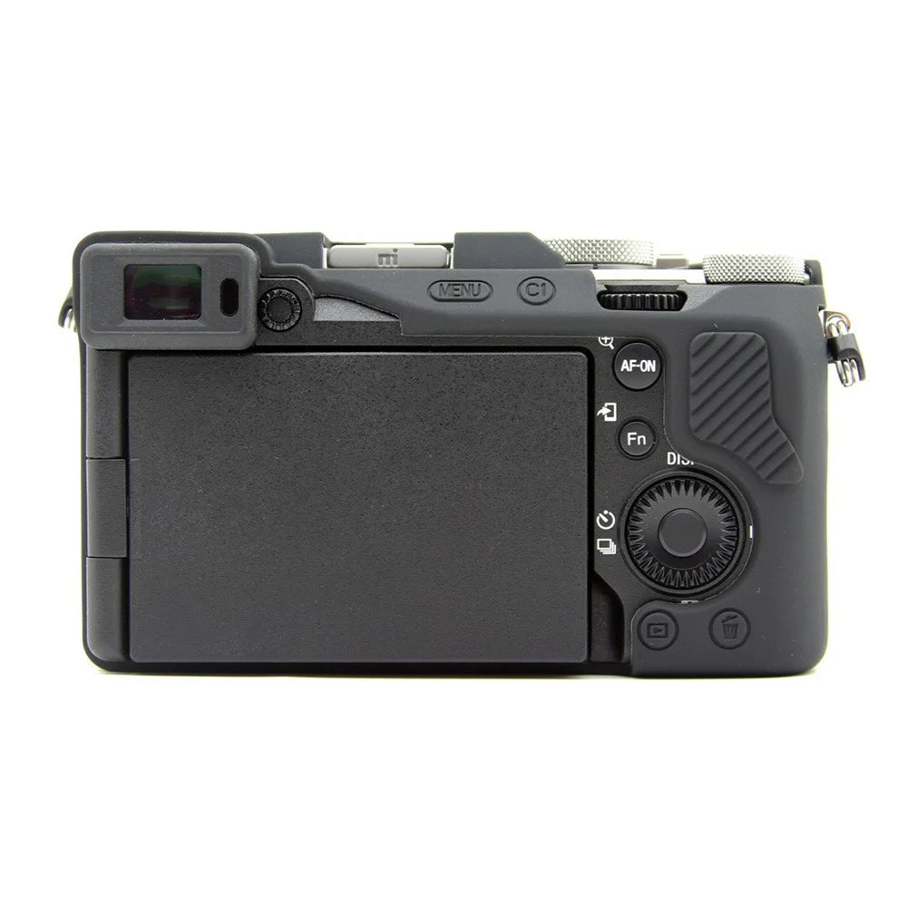 For Sony A7CR / A7C II Anti-Slip Silicone Protective Case Dust-Proof Camera Cover - Black - 4