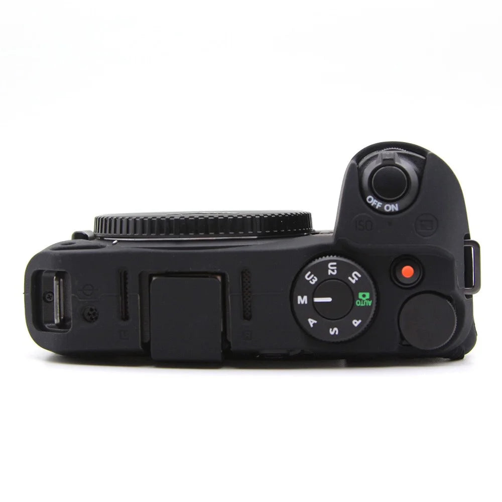For Nikon Z 30 Camera Silicone Case Anti-Slip Glossy Surface Protective Cover - Black - 3