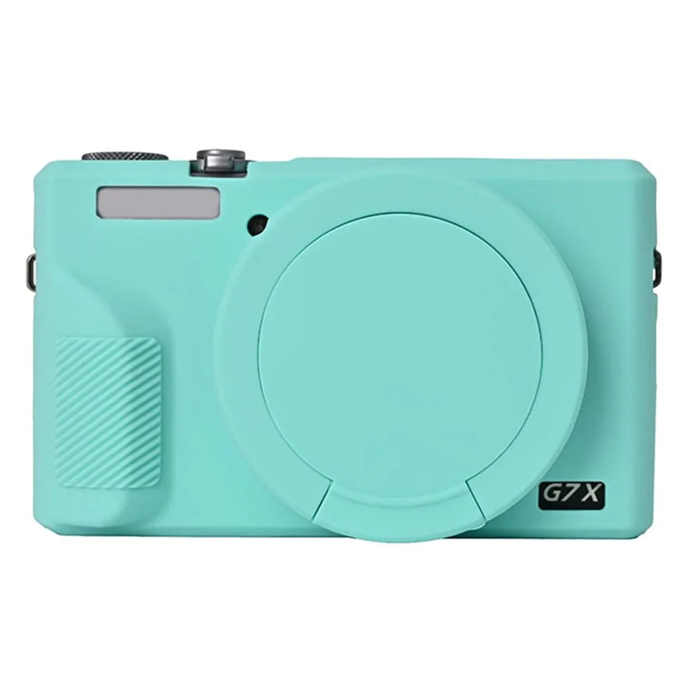 For Canon G7 X Mark III Protective Case Dust-Proof Silicone Camera Cover - Mint Green - 2