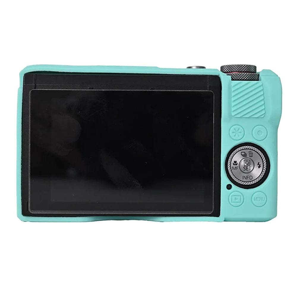 For Canon G7 X Mark III Protective Case Dust-Proof Silicone Camera Cover - Mint Green - 4