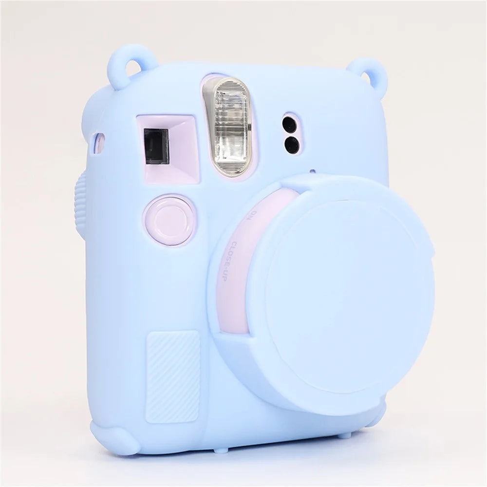 For Fujifilm Instax Mini 12 Protective Case Dust Proof Silicone Camera Cover - Blue - 2