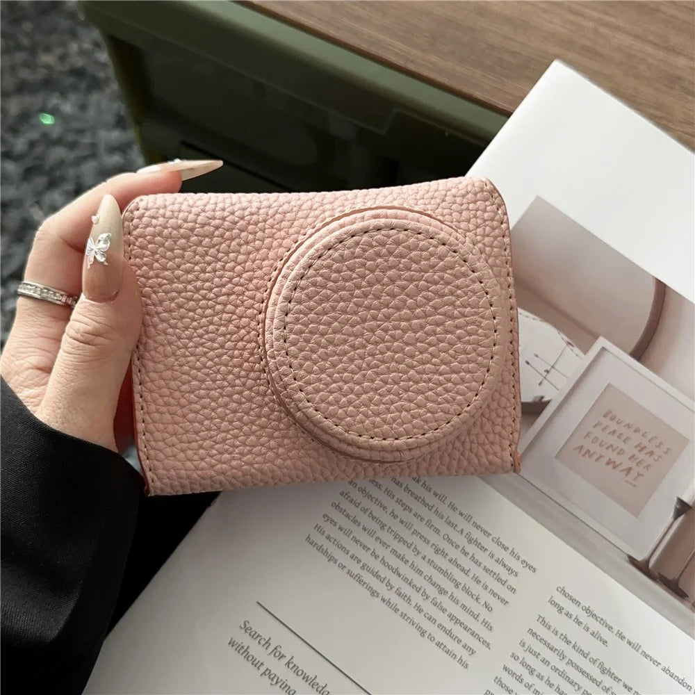 For Ricoh GR III / Iiix Leather Case with Battery Access Camera Cover Protective Sleeve - Pink - 2