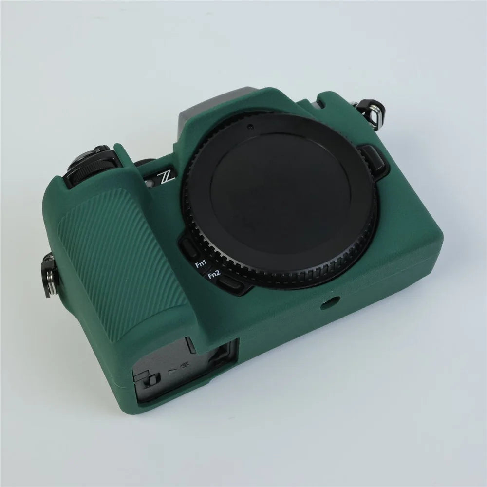 For Nikon Z 50 II Silicone Case Protective Cover Portable Shock Resistant Camera Sleeve - Blackish Green - 2